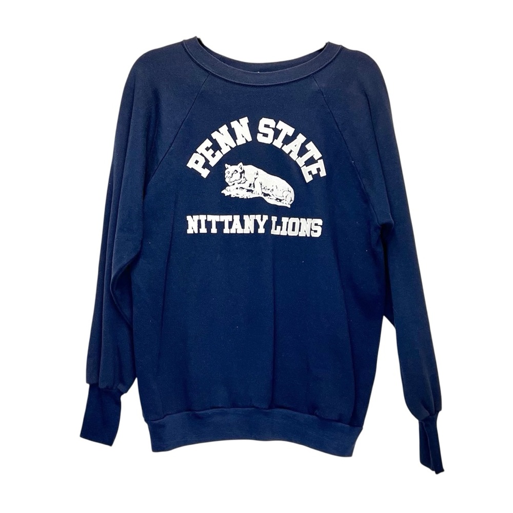 Vintage LOGO 7 Penn State College Nittany Lions Crewneck Sweatshirt Large Unisex